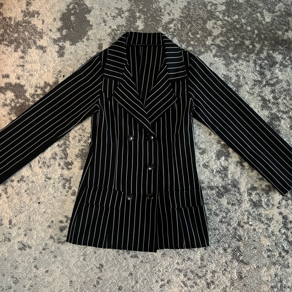 Pinstripe Blazer